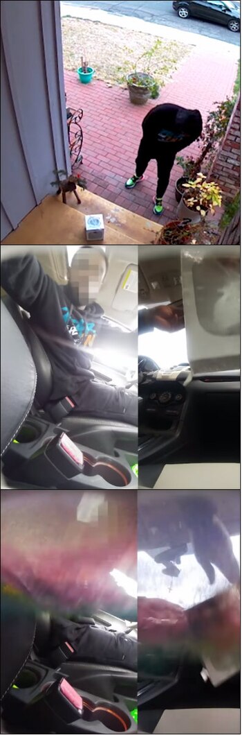 El paquete fue robado varias