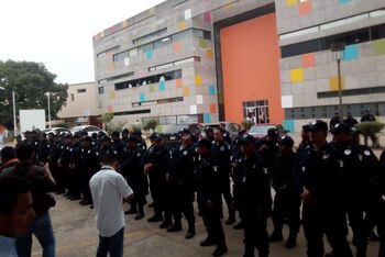 En el hospital se desplegó