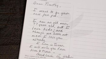 La primera carta: “Aunque no