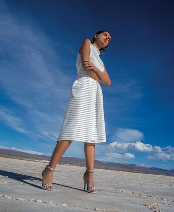 Blusa de seda y cuello