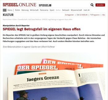 El artículo de Der Spiegel