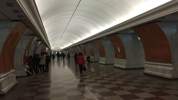 La estación Smolenskaya del metro