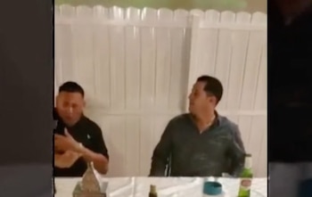 Arguelles se desplomó cogiéndose el