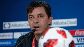 Marcelo Gallardo, en la previa
