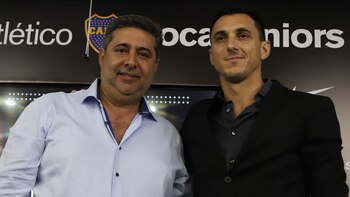 Angelici y Burdisso trabajan a