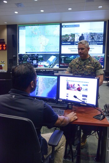 La sala de Comando y