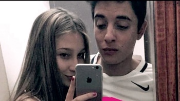 Nahir Galarza y su novio,