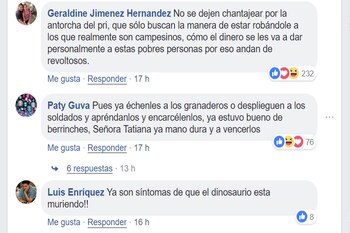 Comentarios de seguidores de la