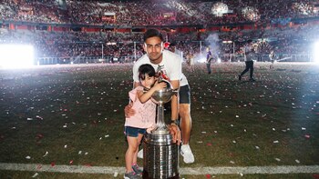 Gonzalo Martínez y su hija