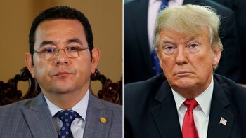 Jimmy Morales, Donald Trump