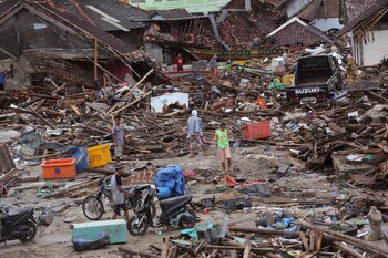 La devastación en Sumur (AP/Tatan