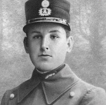 Un muy joven Juan Domingo