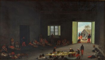 Soldados paraguayos heridos, prisioneros de