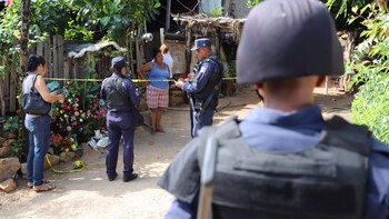 La policía acordonó la zona