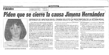 La causa de Jimena Hernández