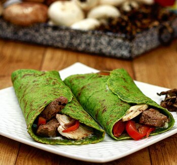 Creps de espinaca