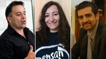 Tres de los 350 miembros