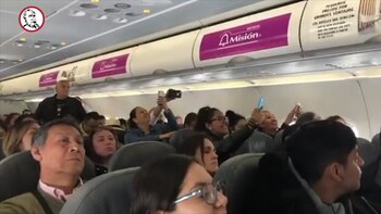 Los pasajeros se sorprendieron al