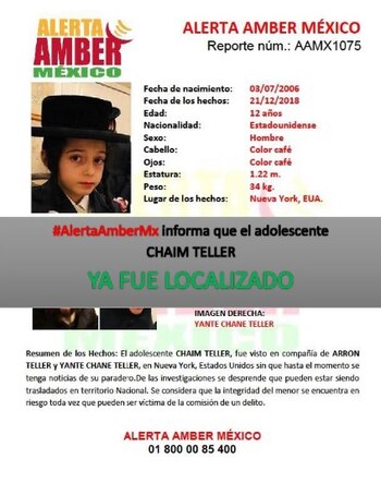 Chaim Teller fue reportado como
