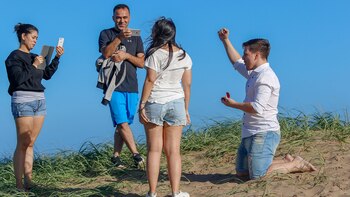 Matías y Paula junto a