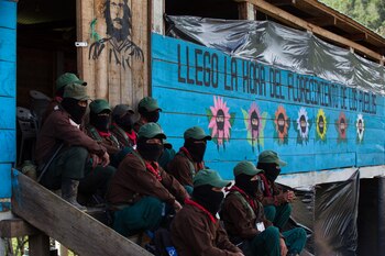 Milicianos del Ejército Zapatista de