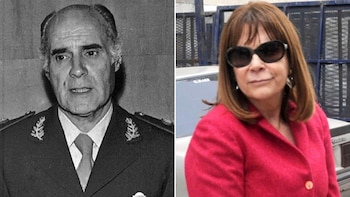El General Ramón Camps y Lidia Papaleo
