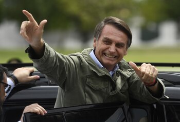 Jair Bolsonaro en una foto
