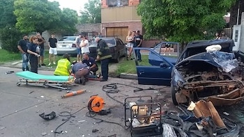 Los heridos fueron trasladados el Hospital Gandulfo