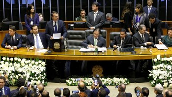 La investidura de Bolsonaro en Brasil (foto Reuters)