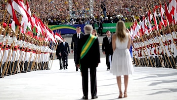 Michel Temer recibió a Jair Bolsonaro en el palacio presidencial (Reuters)