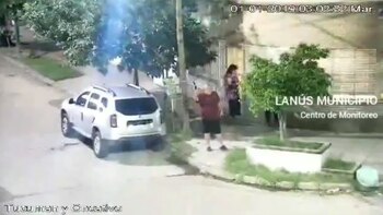 Imagen captada por el Centro de Monitoreo de Lanús