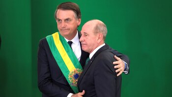 Fernando Azevedo e Silva y Jair Bolsonaro