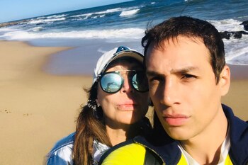 Moria y Galo en Punta del Este, mucho antes del inconveniente en Migraciones