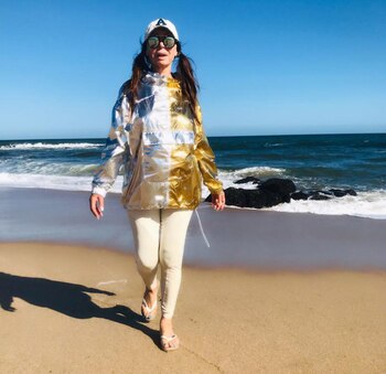 Moria Casán con su extravagante