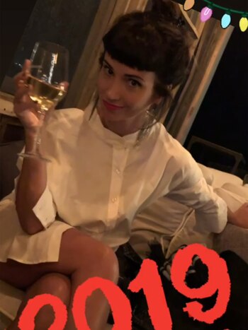 Griselda, tras el brindis