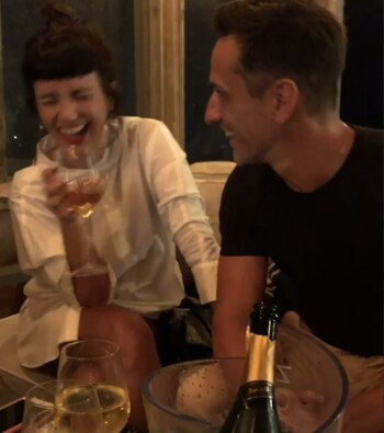 Con Carlos Casella (Fotos: Instagram)