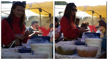 De esta manera la modelo