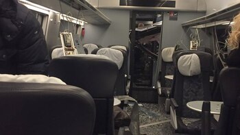 Así quedó el interior de