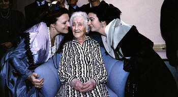 Jeanne Calment, en su cumpleaños