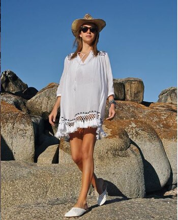 Angie Landaburu con su look