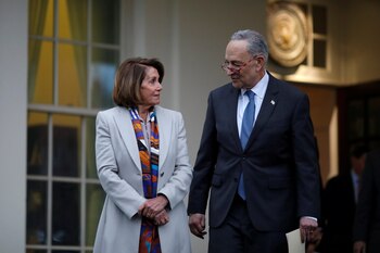 Nancy Pelosi y Chuch Schumer,
