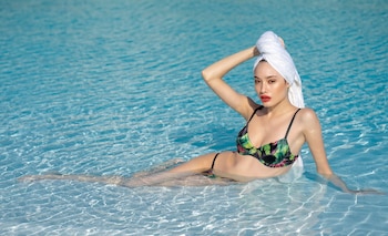 Bikini estampada en velvet con