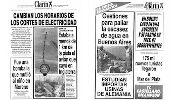 Tapas del diario Clarín de