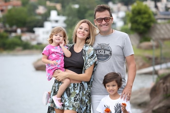 Vanina y Álvaro Navia posaron