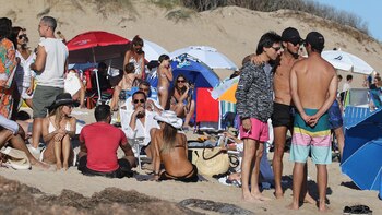 La modelo y su pareja