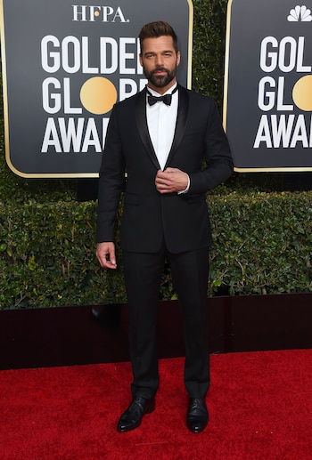 Ricky Martin arrives at the 76th annual Golden Globe Awards at the Beverly Hilton Hotel on Sunday, Jan. 6, 2019, in Beverly Hills, Calif. (Photo by Jordan Strauss/Invision/AP)