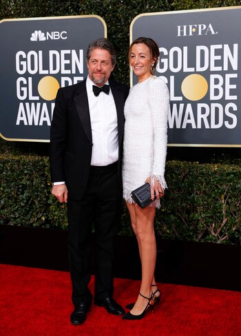 Anna Elisabet Eberstein apostó por el mini dress de tweet deflecado con mangas largas y escote a la base combinado con stilettos y clutch negro