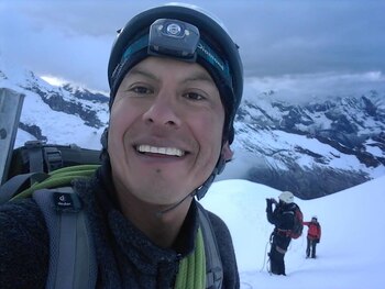 El guía de montaña Rubén