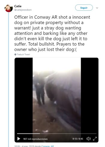 El video muestra el momento