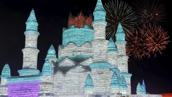 La escultura de un castillo